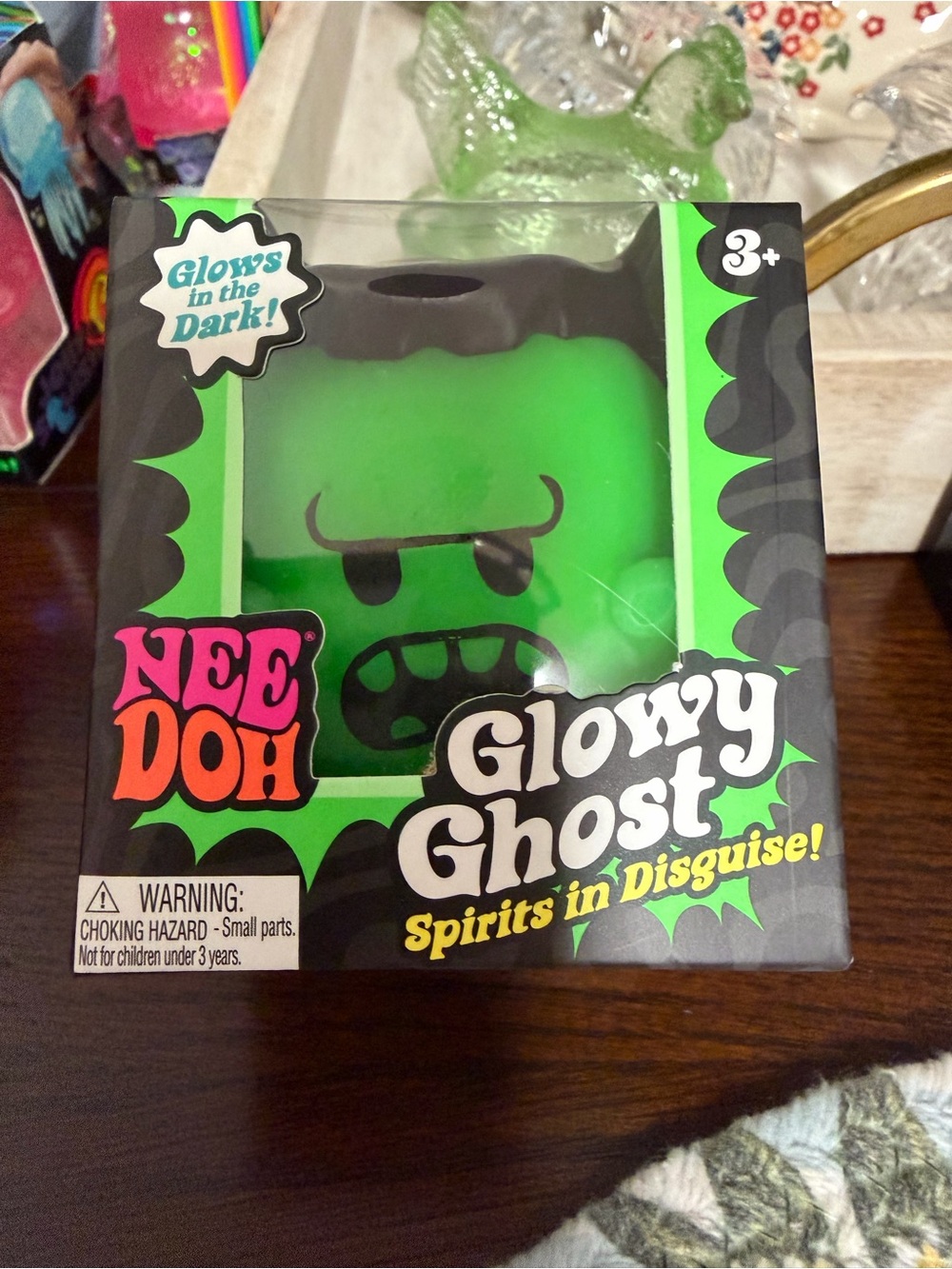 Needoh Glowy Ghost - Glow-in-the-Dark Green